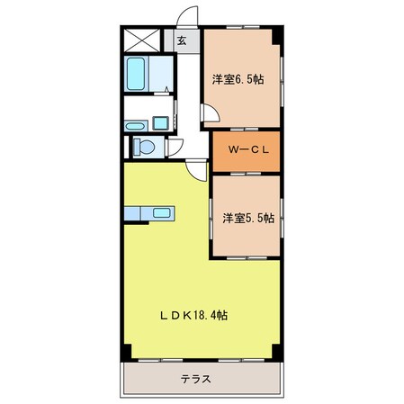 Dwell Saekiの物件間取画像